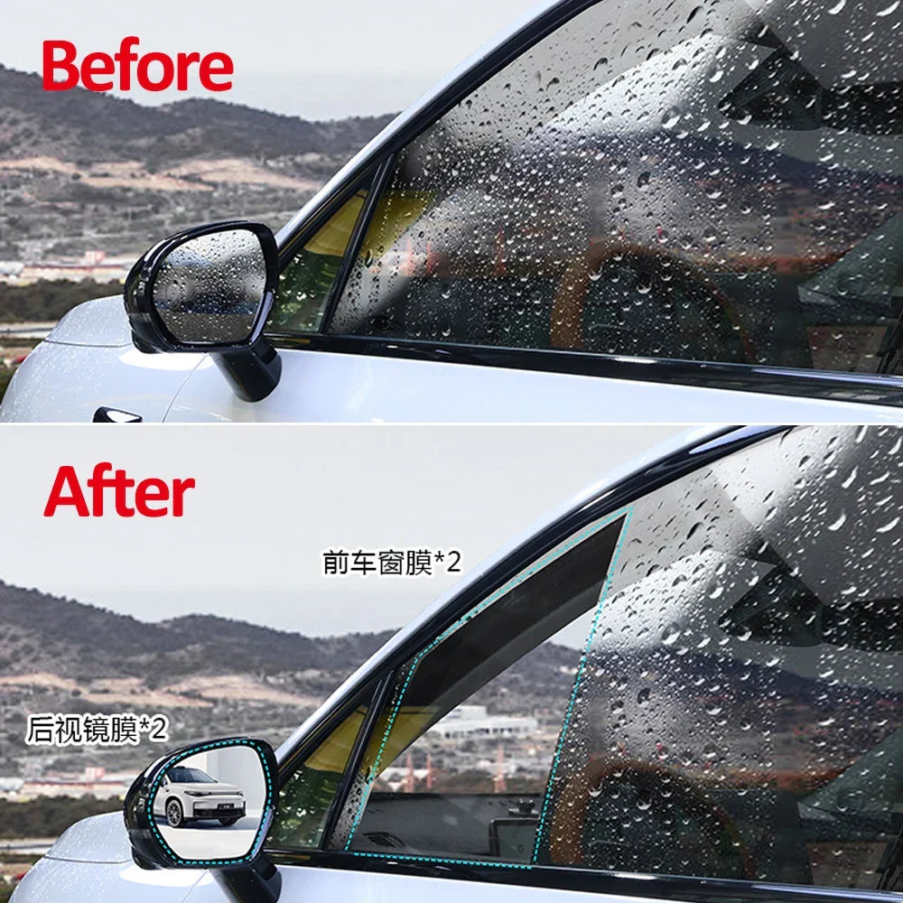 Leapmotor C10 Rainproof Film for Side Mirrors 2024-2025 鈥?Anti Fog Glare Guard Set of 2