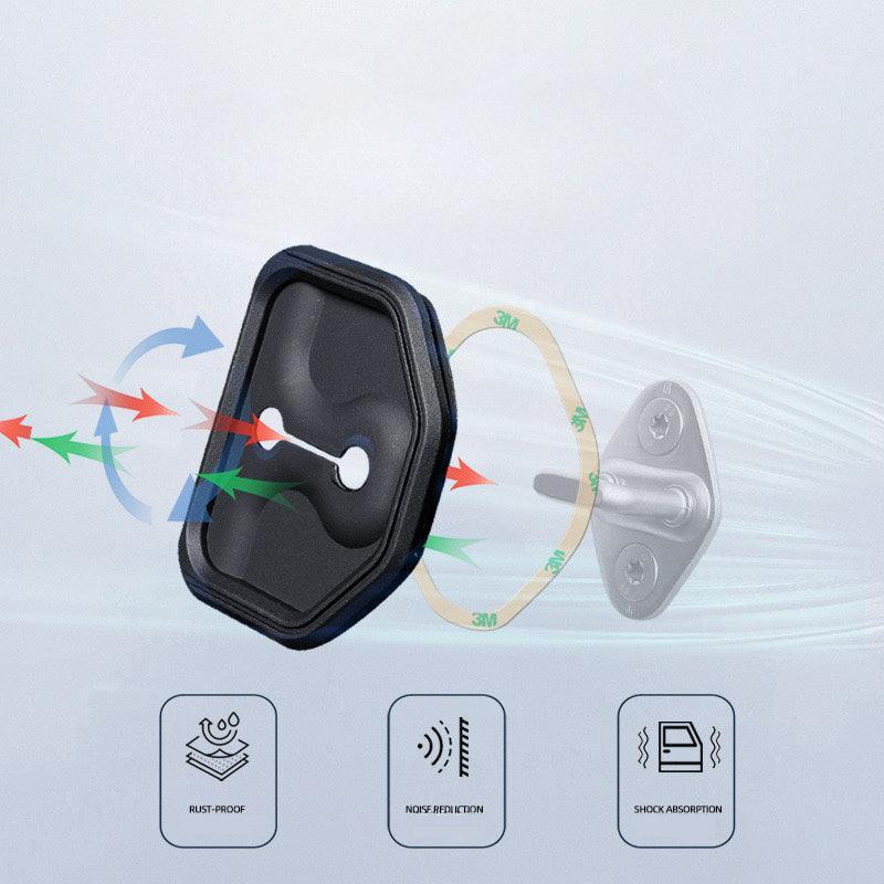 Couvercle de protection du verrouillage silencieux de porte