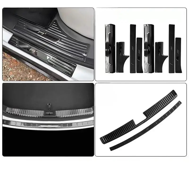 Tira Protectora Antipateadura para Pedales de Puerta Delantera y Trasera y Tira Protectora para Maletero XPENG P7+