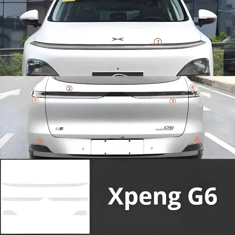 小鵬G6透明煙燻黑色保護膜