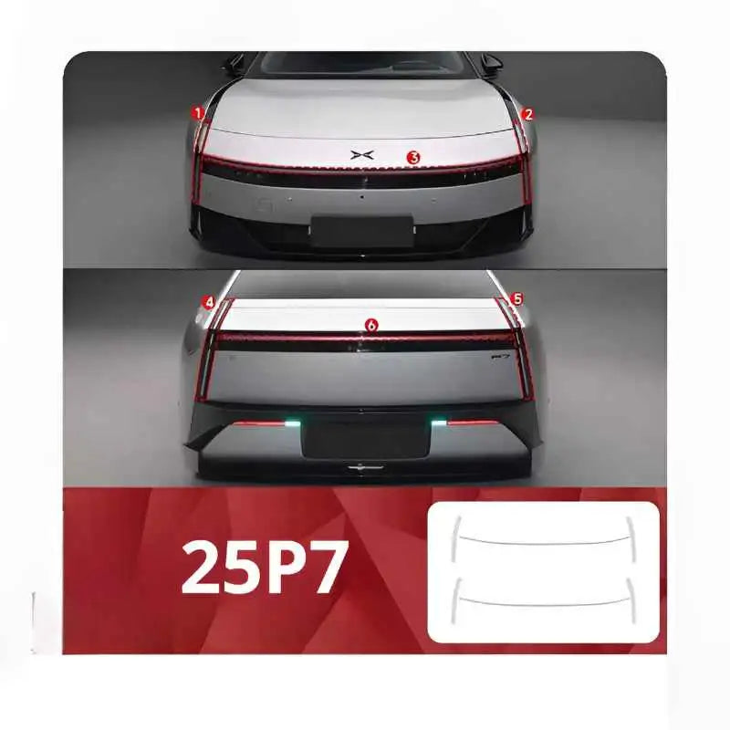 XPeng P7 P7i P7+ Smoked TPU Paint Protection Film