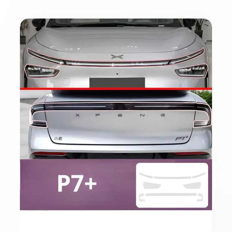 XPeng P7 P7i P7+ Smoked TPU Paint Protection Film
