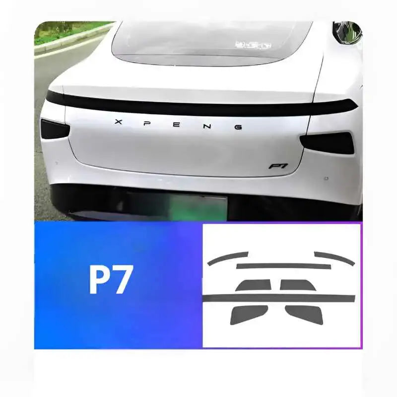 XPeng P7 P7i P7+ Smoked TPU Paint Protection Film