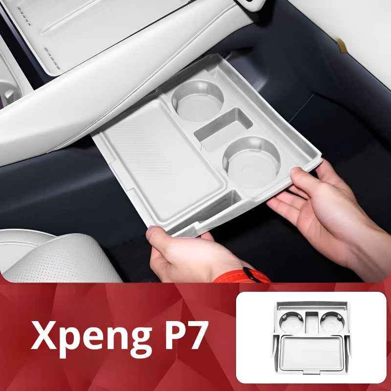 25 XPeng P7 Lower Center Console Storage Box