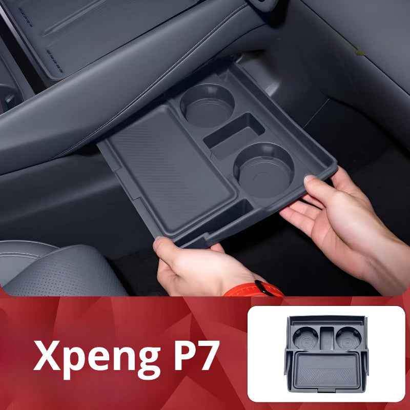 25 XPeng P7 Lower Center Console Storage Box