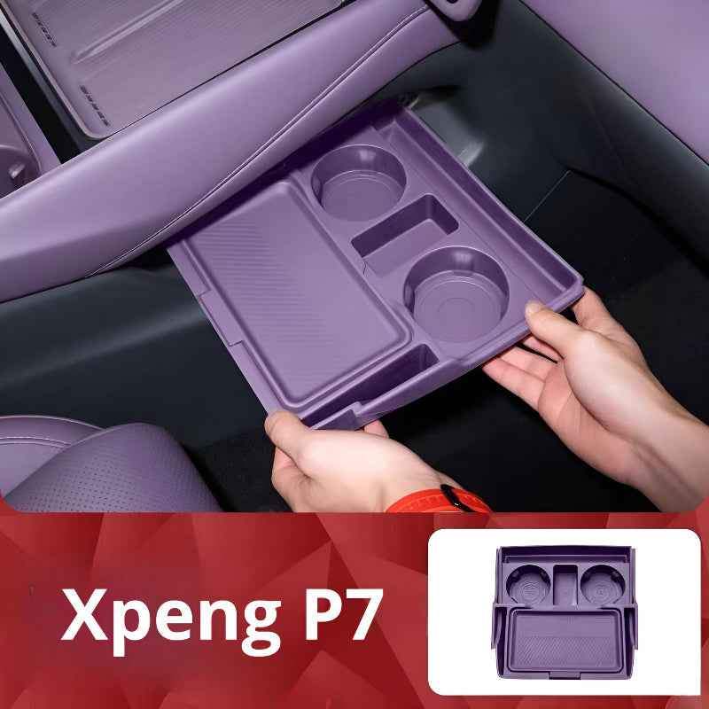 25 XPeng P7 Lower Center Console Storage Box