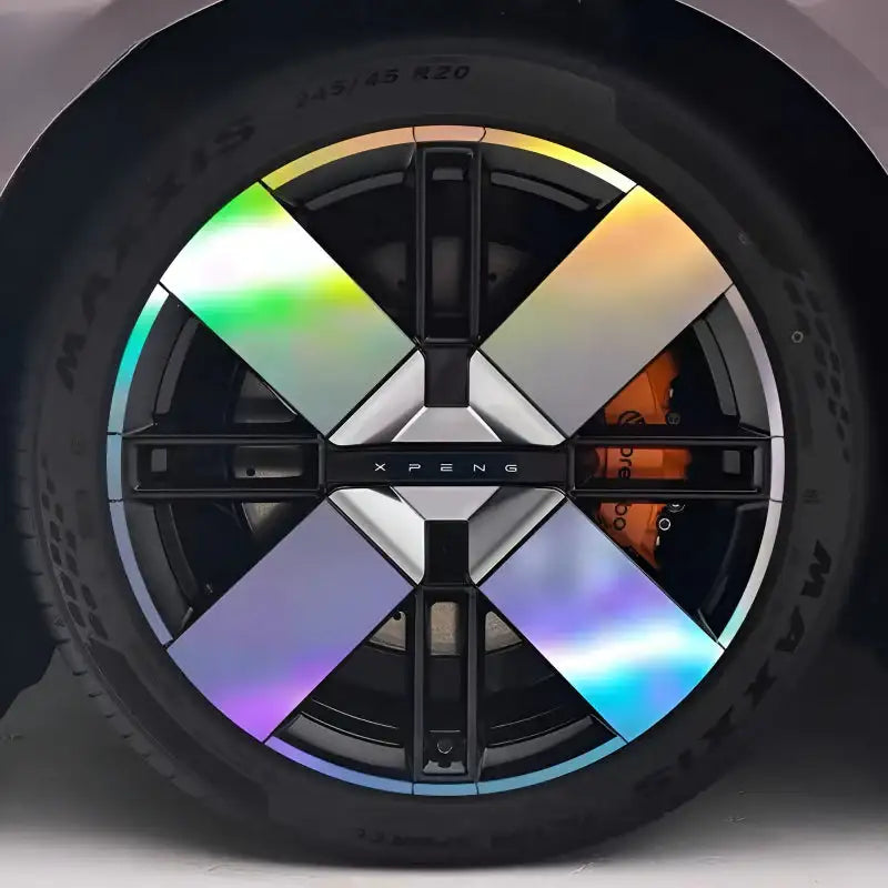 25 Xpeng P7 Hubcap Sticker Blackout Modification £¨ 5 Wheels £©