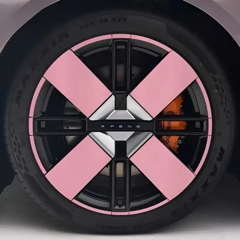 25 Xpeng P7 Hubcap Sticker Blackout Modification £¨ 5 Wheels £©