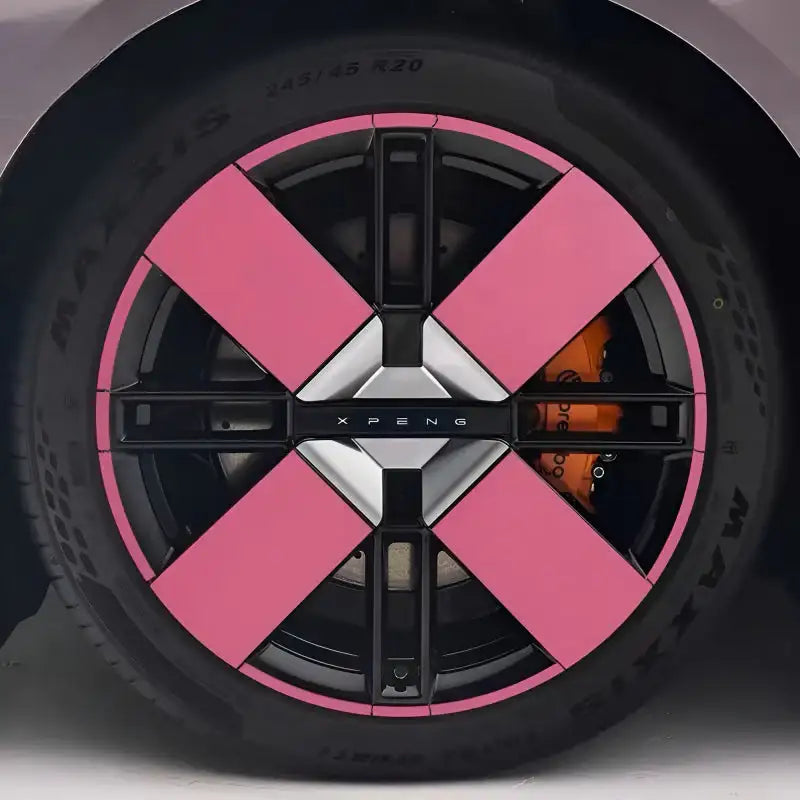 25 Xpeng P7 Hubcap Sticker Blackout Modification £¨ 5 Wheels £©