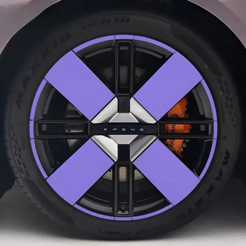 25 Xpeng P7 Hubcap Sticker Blackout Modification £¨ 5 Wheels £©