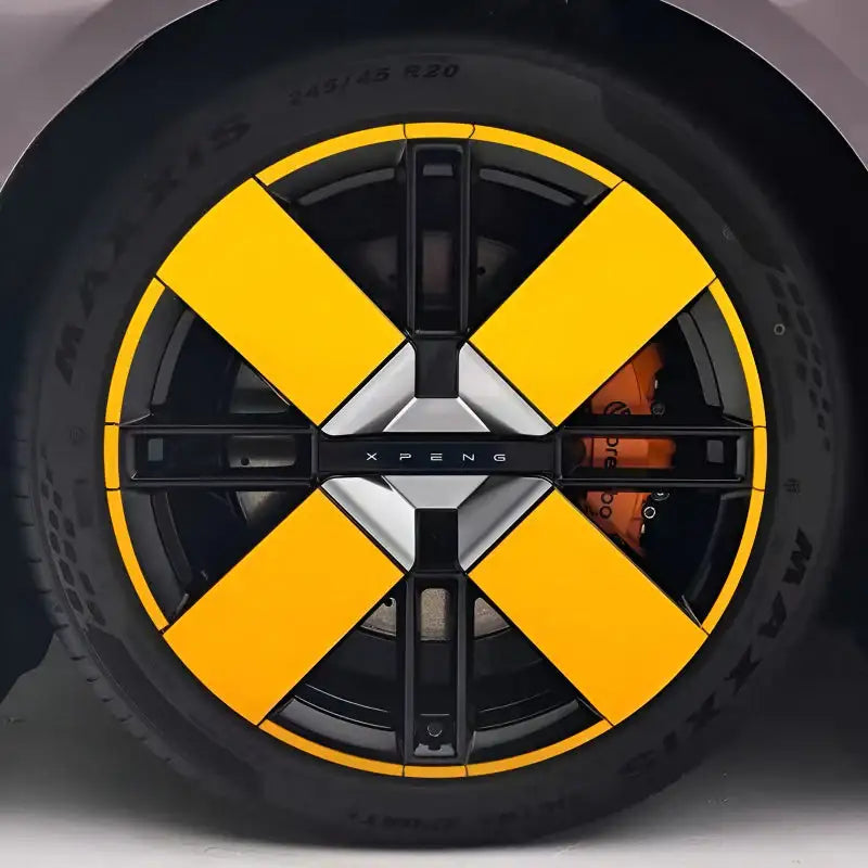 25 Xpeng P7 Hubcap Sticker Blackout Modification £¨ 5 Wheels £©