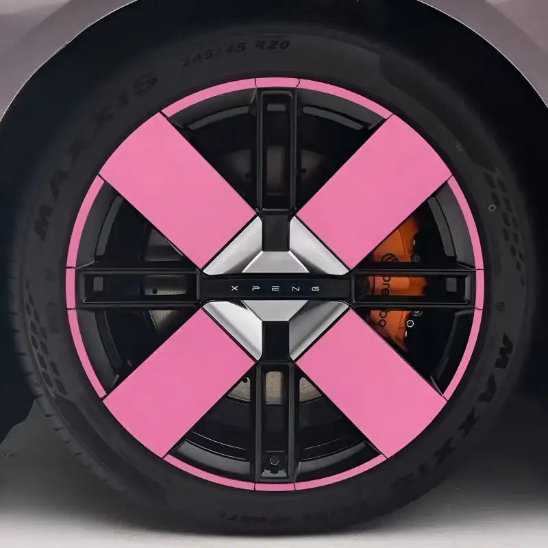 25 Xpeng P7 Hubcap Sticker Blackout Modification £¨ 5 Wheels £©