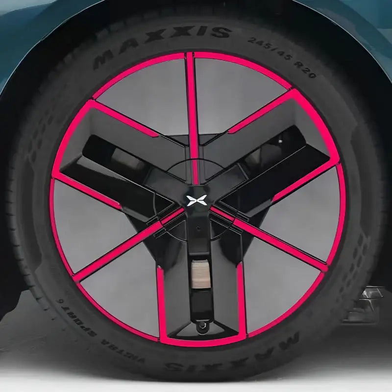 25 Xpeng P7 Hubcap Sticker Blackout Modification £¨ 5 Wheels £©