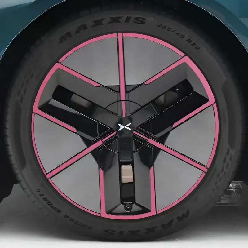 25 Xpeng P7 Hubcap Sticker Blackout Modification £¨ 5 Wheels £©