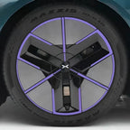 25 Xpeng P7 Hubcap Sticker Blackout Modification £¨ 5 Wheels £©