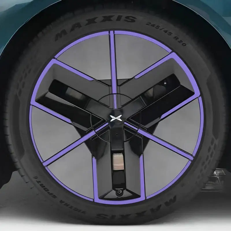 25 Xpeng P7 Hubcap Sticker Blackout Modification £¨ 5 Wheels £©