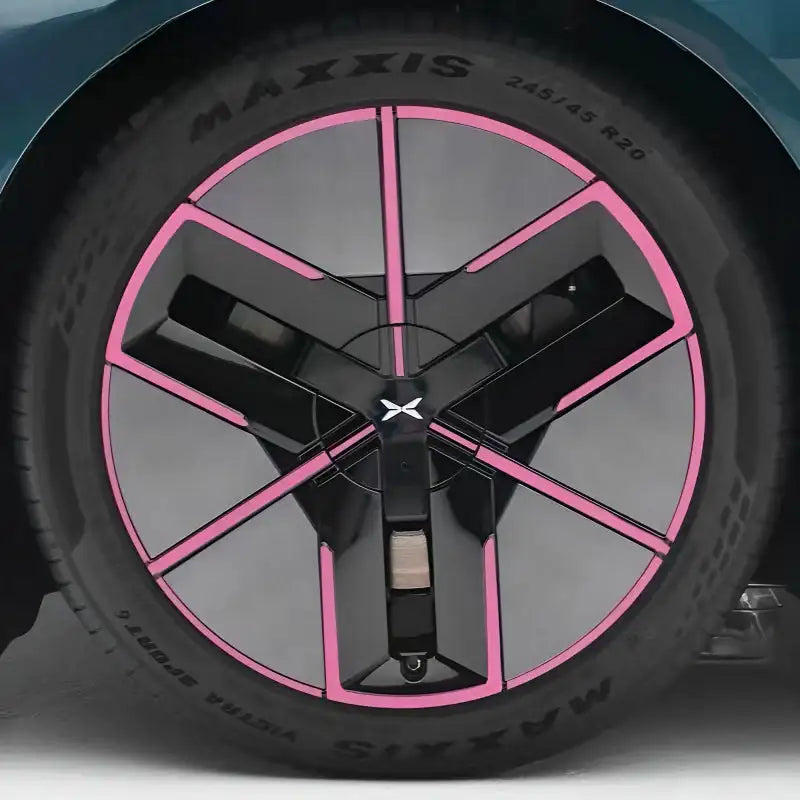 25 Xpeng P7 Hubcap Sticker Blackout Modification £¨ 5 Wheels £©