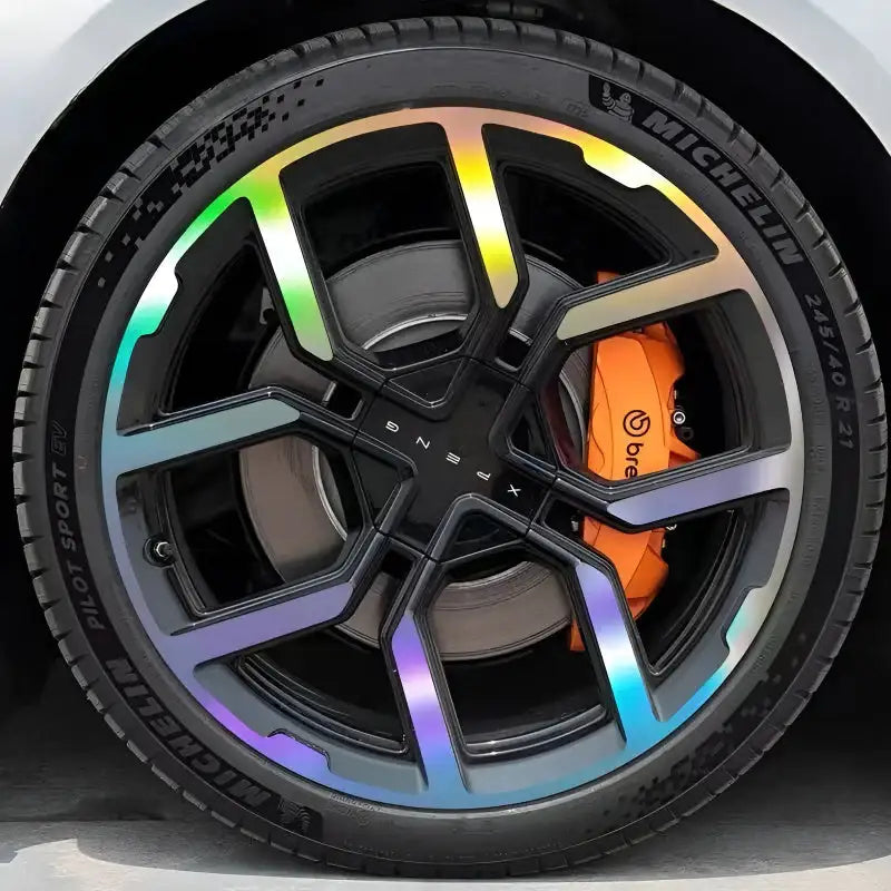 25 Xpeng P7 Hubcap Sticker Blackout Modification £¨ 5 Wheels £©