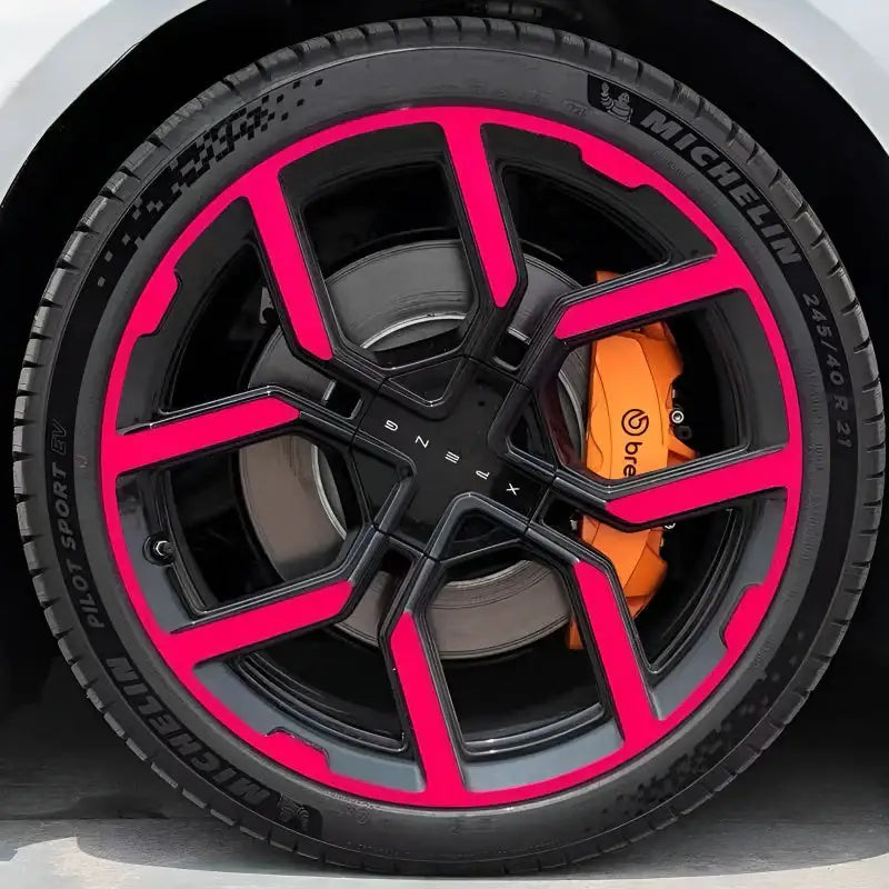 25 Xpeng P7 Hubcap Sticker Blackout Modification £¨ 5 Wheels £©