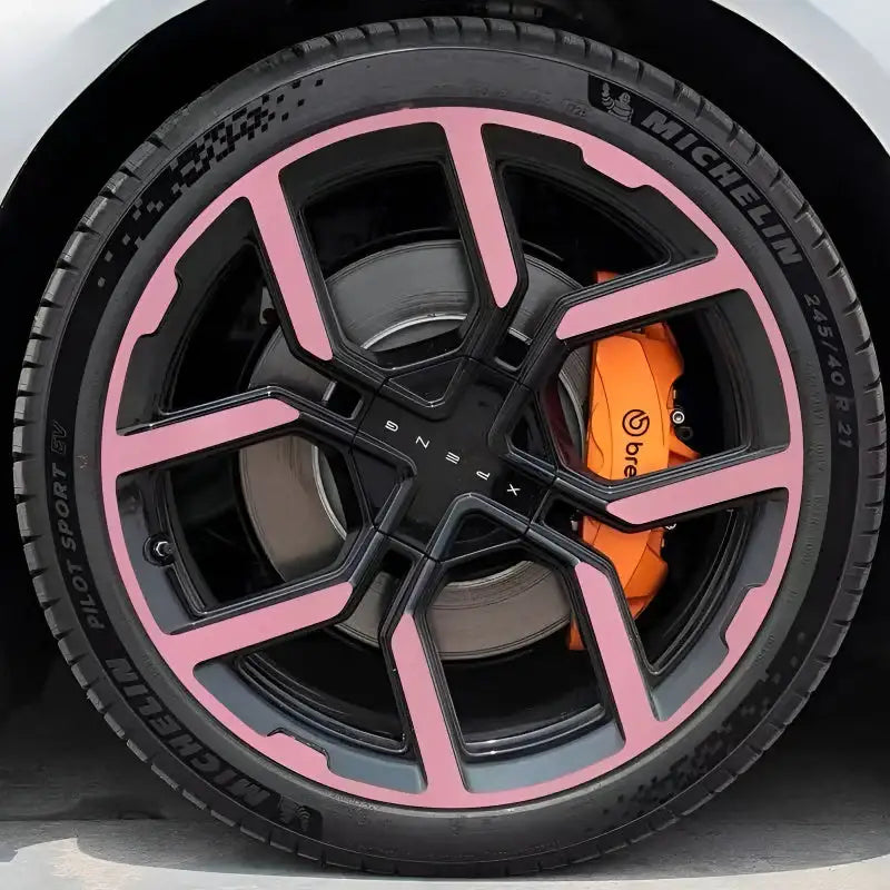 25 Xpeng P7 Hubcap Sticker Blackout Modification £¨ 5 Wheels £©