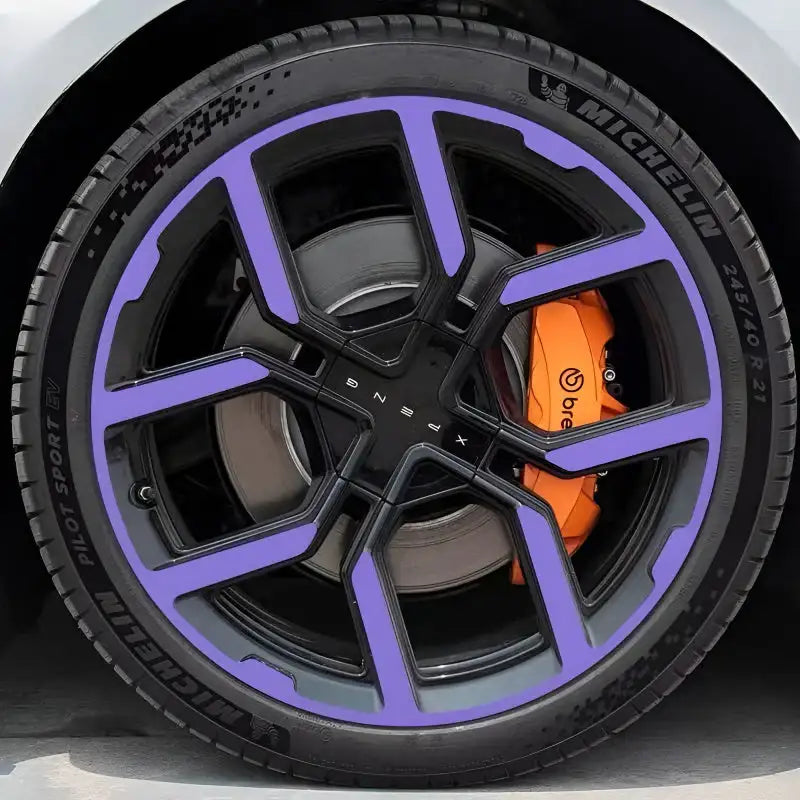 25 Xpeng P7 Hubcap Sticker Blackout Modification £¨ 5 Wheels £©