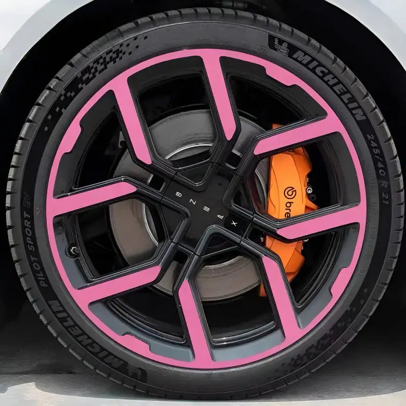 25 Xpeng P7 Hubcap Sticker Blackout Modification £¨ 5 Wheels £©