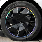 Autocolante de Modificação Blackout para Tampas das Rodas XPeng P7+ (5 Rodas)