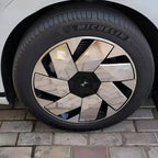 Autocolante de Modificação Blackout para Tampas das Rodas XPeng P7+ (5 Rodas)