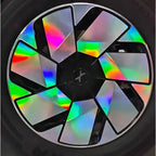 Autocolante de Modificação Blackout para Tampas das Rodas XPeng P7+ (5 Rodas)