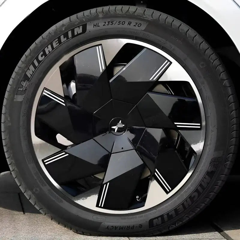 Autocolante de Modificação Blackout para Tampas das Rodas XPeng P7+ (5 Rodas)