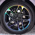 Autocolante de Modificação Blackout para Tampas das Rodas XPeng P7+ (5 Rodas)