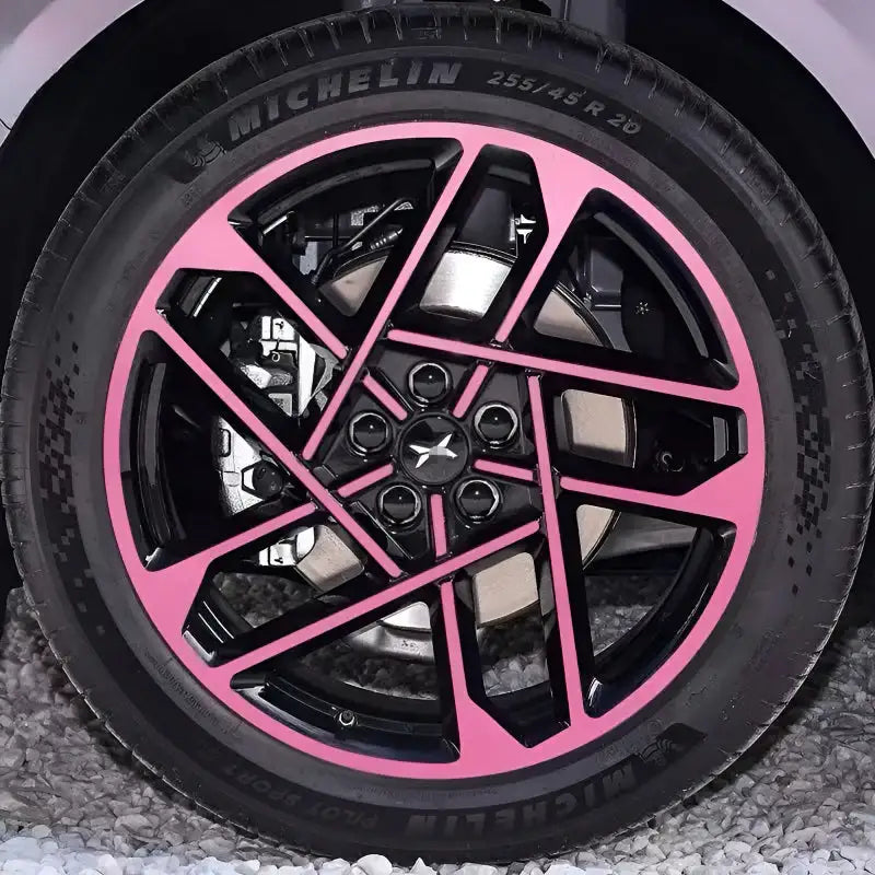 XPeng P7+  Hubcap Sticker Blackout Modification £¨ 5 Wheels £©