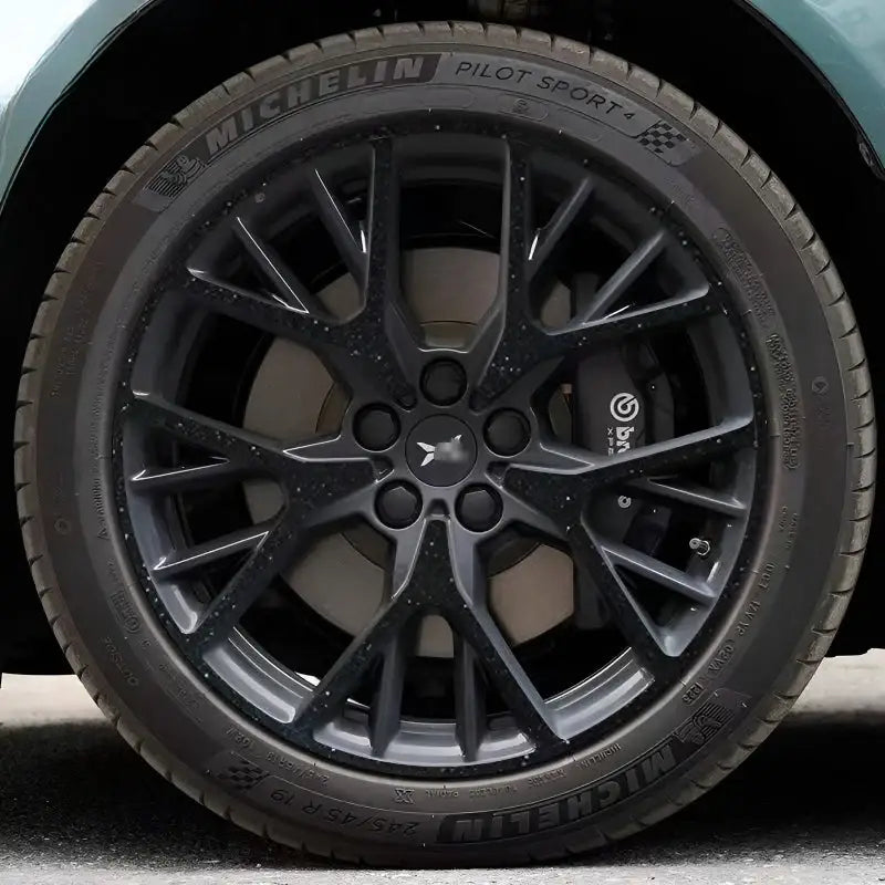 Autocolante de Modificação Blackout para Tampas das Rodas XPeng P7+ (5 Rodas)