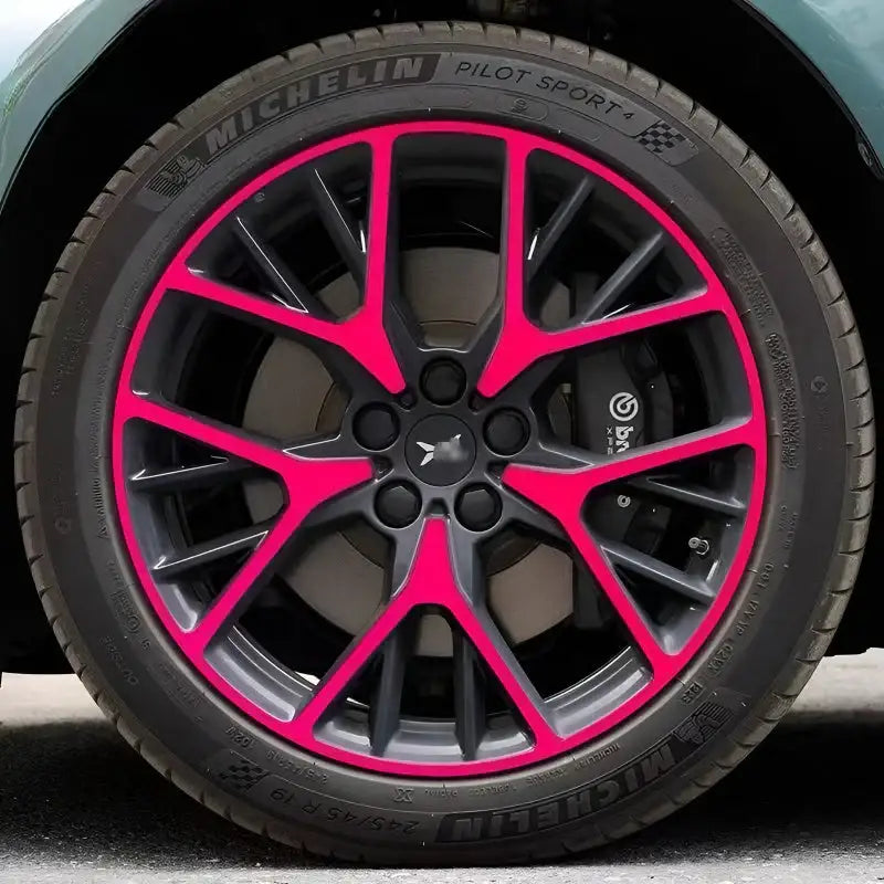 XPeng P7+  Hubcap Sticker Blackout Modification £¨ 5 Wheels £©