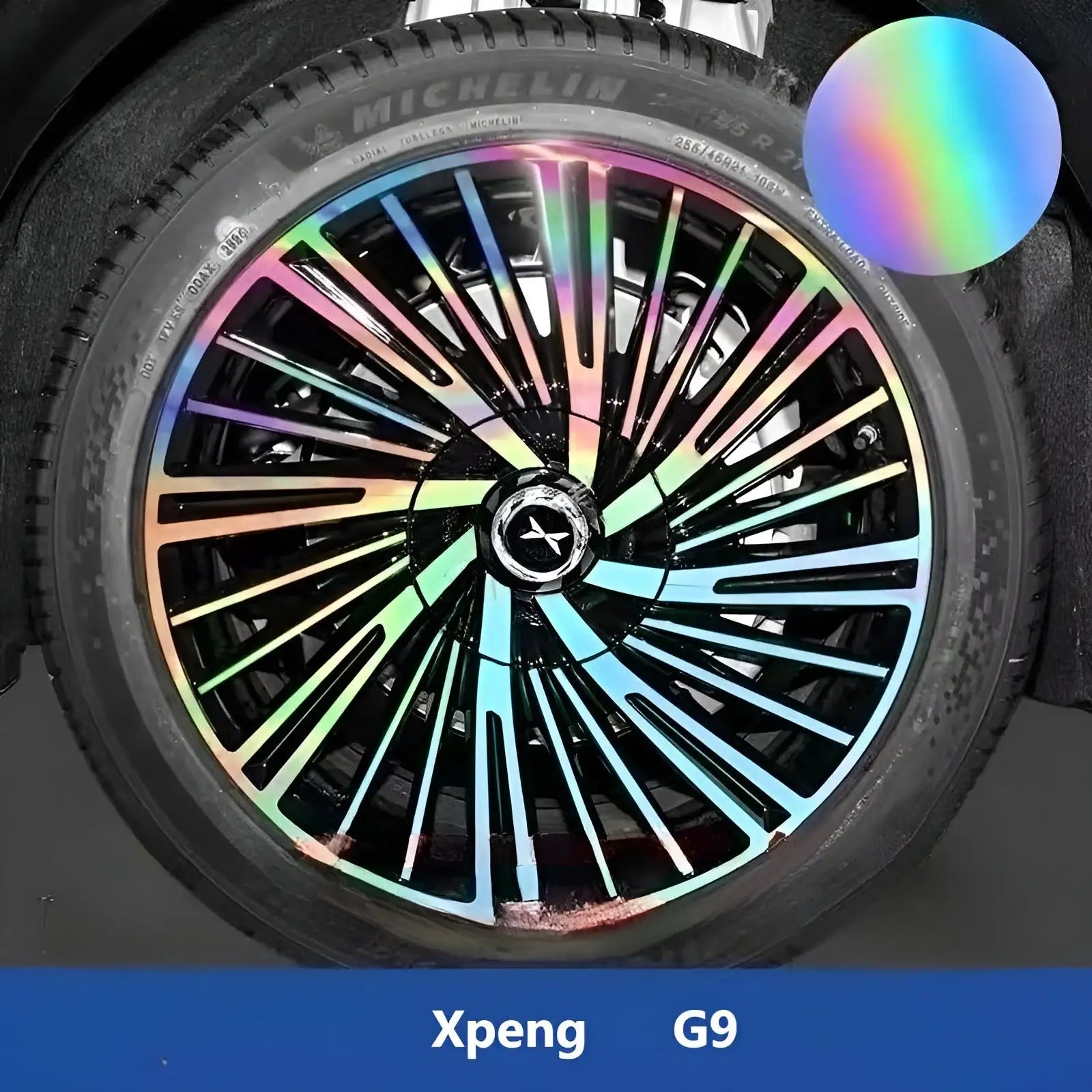 Xpeng G9 Hubcap Sticker Blackout Modification £¨ 5 Wheels £©