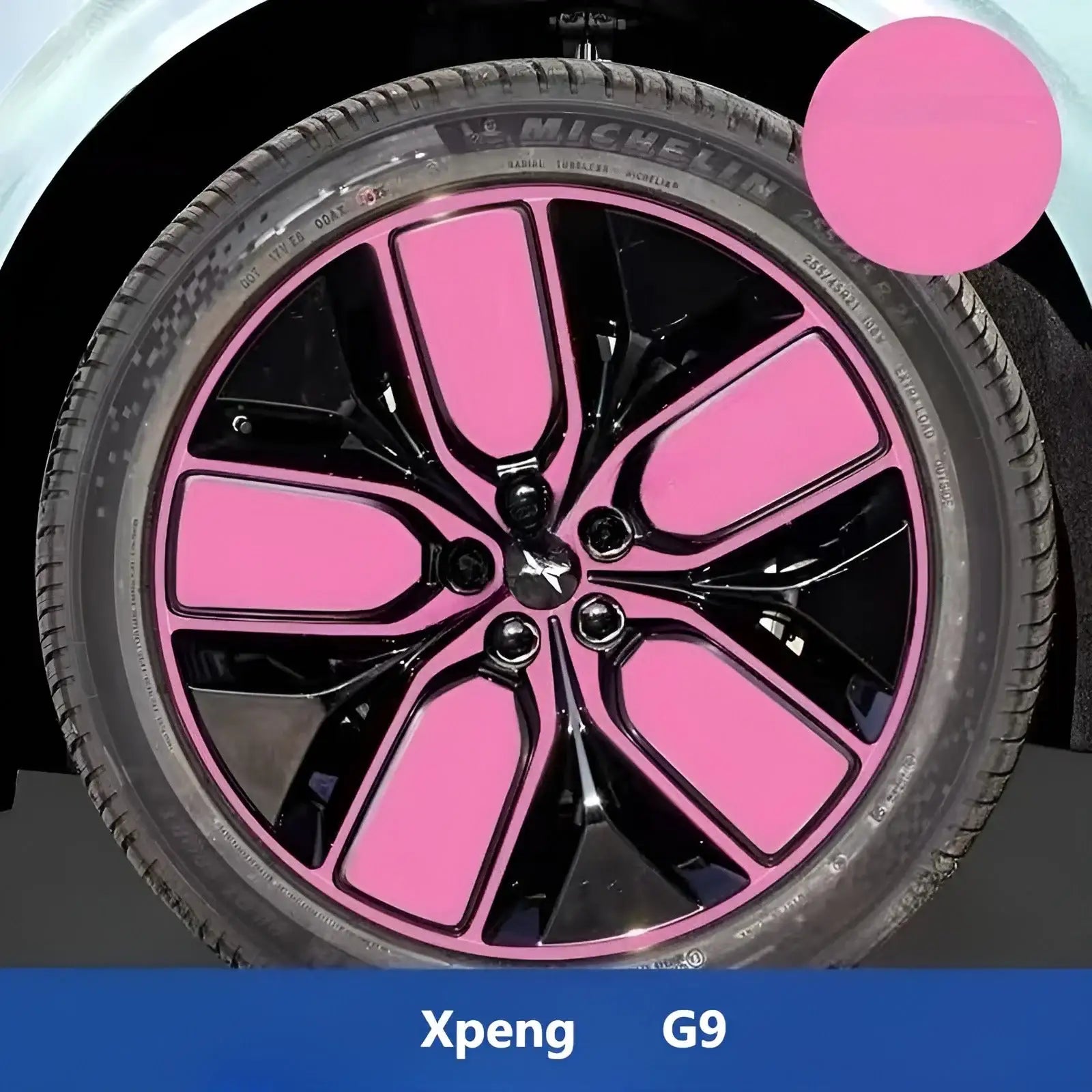 Xpeng G9 Hubcap Sticker Blackout Modification £¨ 5 Wheels £©