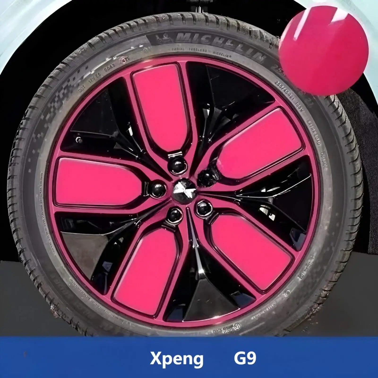 Xpeng G9 Hubcap Sticker Blackout Modification £¨ 5 Wheels £©