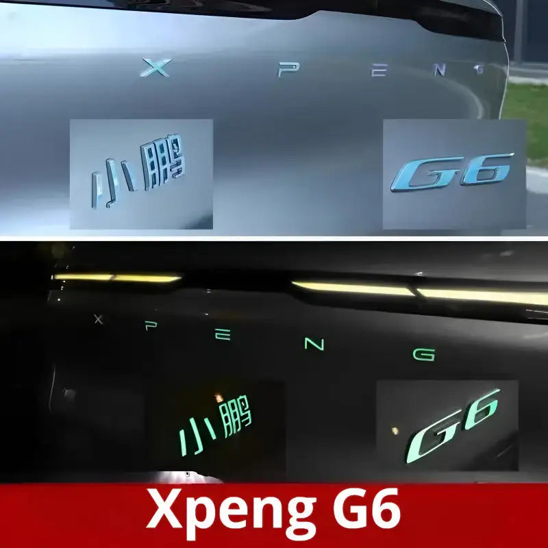 XPENG G6 Glow-in-the-Dark Decal Sticker Set