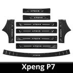 2025 Xpeng P7 Door Sill & Trunk Protection Strips | Stainless Steel Kick Guar