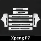 2025 Xpeng P7 Door Sill & Trunk Protection Strips | Stainless Steel Kick Guar
