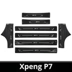 2025 Xpeng P7 Door Sill & Trunk Protection Strips | Stainless Steel Kick Guar