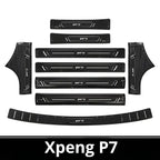 2025 Xpeng P7 Door Sill & Trunk Protection Strips | Stainless Steel Kick Guar