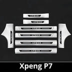 2025 Xpeng P7 Door Sill & Trunk Protection Strips | Stainless Steel Kick Guar