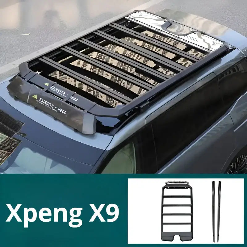 XPeng X9 Extended range/Pure electric Models Expanded Multifunctional Platform Roof Rack Folding Climbing Ladder