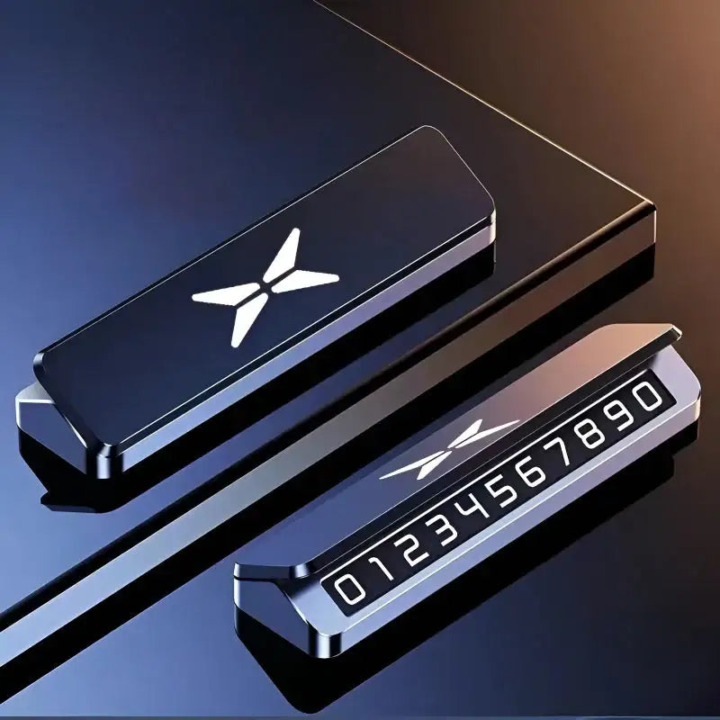 XPENG Temporary Parking Number Card