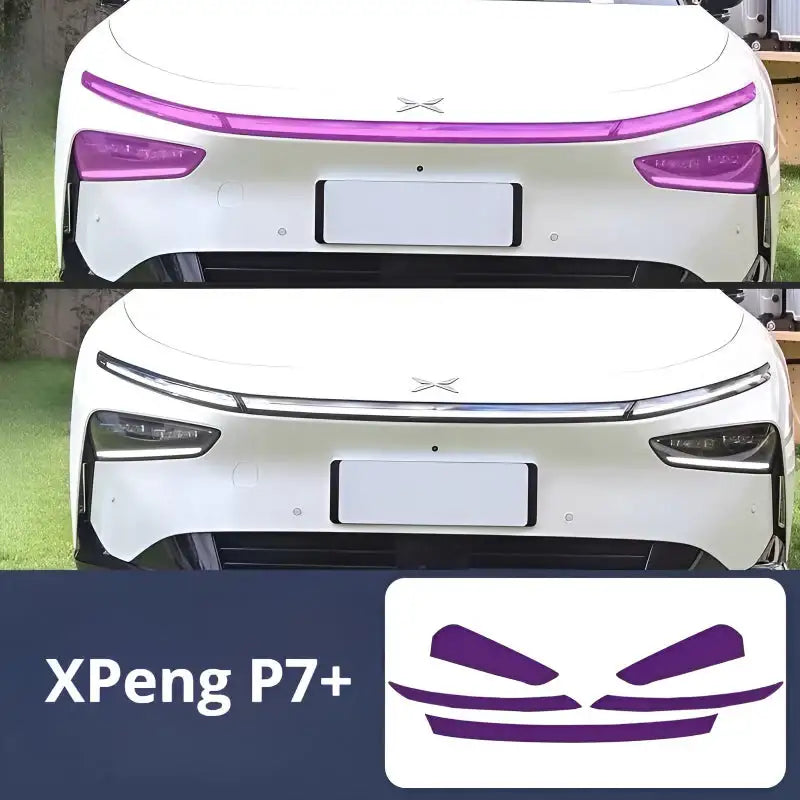 25 XPeng P7+ light control color changing front and rear light protection film