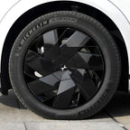 XPeng X9 Hubcap Sticker Blackout Modification