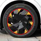XPeng X9 Hubcap Sticker Blackout Modification