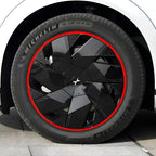 XPeng X9 Hubcap Sticker Blackout Modification