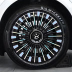 XPeng X9 Hubcap Sticker Blackout Modification